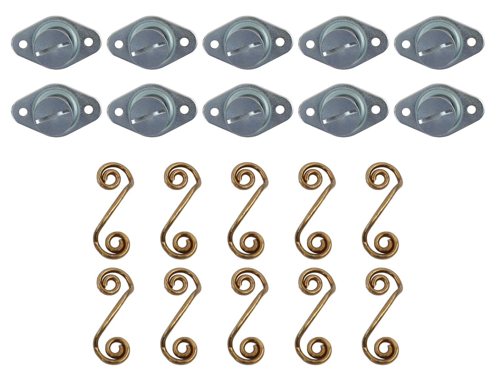 Moroso Quick Fastener - Self Ejecting - 5/16in x .650in - Steel - 10 Pack