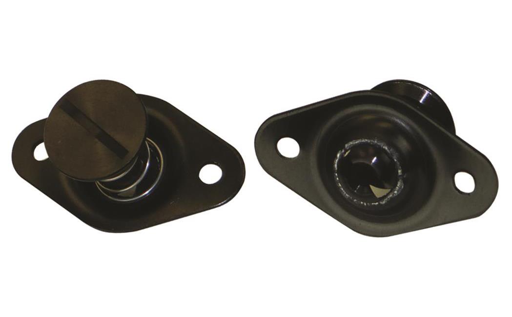 Moroso Quick Fastener - Self Ejecting - 5/16in x .650in - Aluminum - Black - 10 Pack