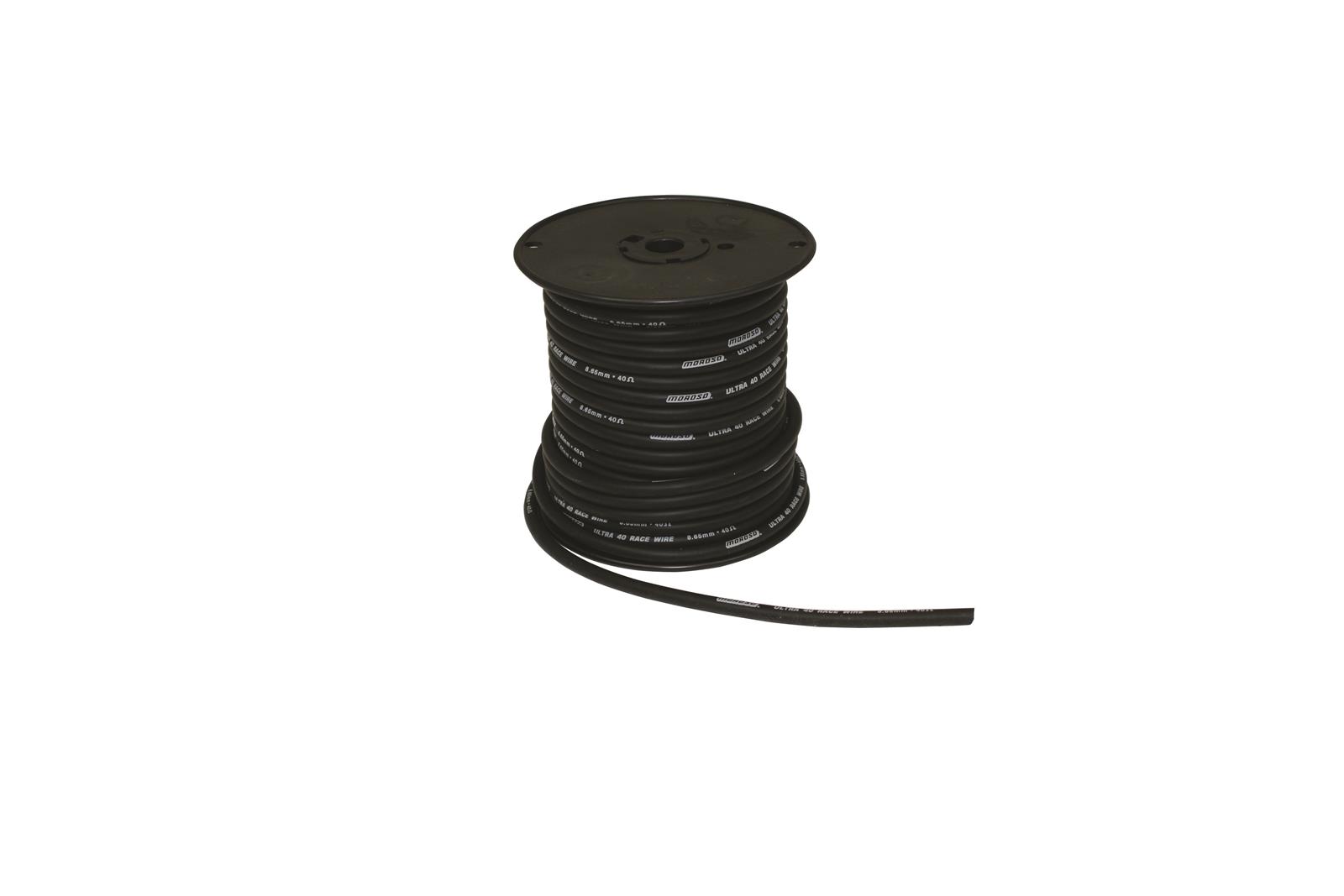 Moroso Ultra 40 Ignition Wire Black 100' Spool Moroso Ultra 40 Ignition Wire Black 100' Spool