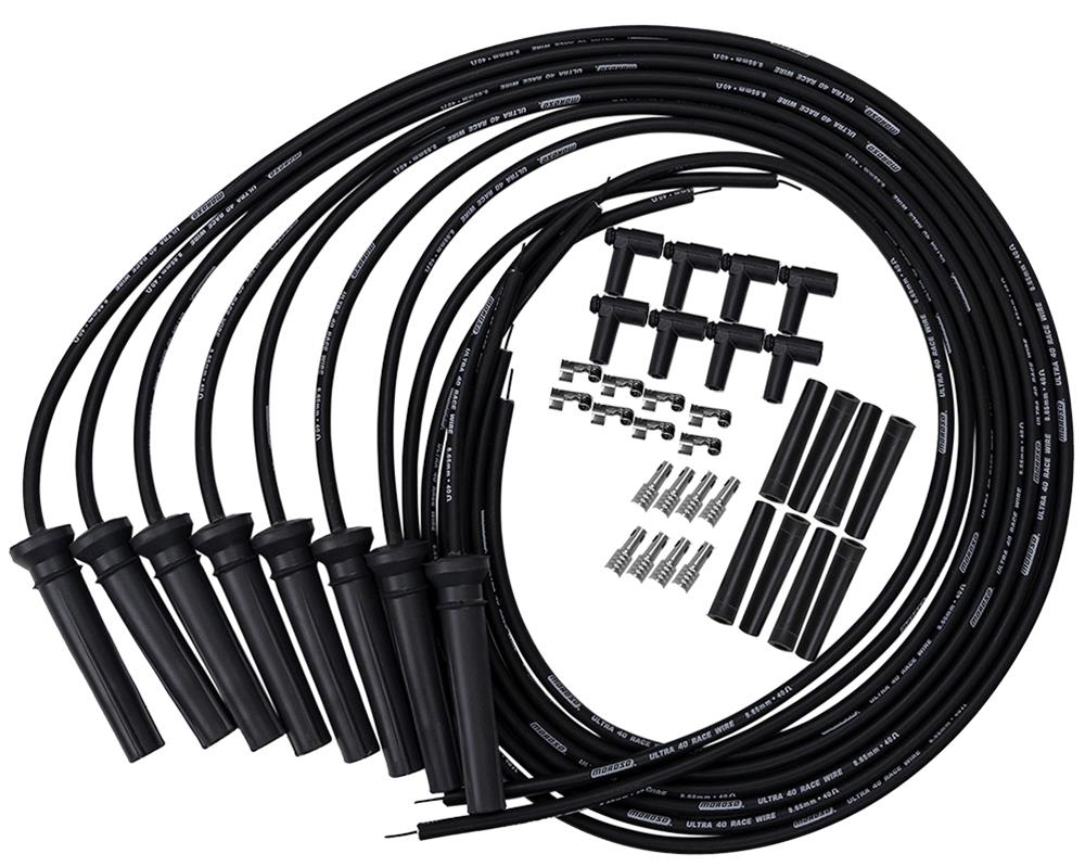 Moroso Universal GM Pro Stock Remote Coils Ultra 40 Black Wire Set