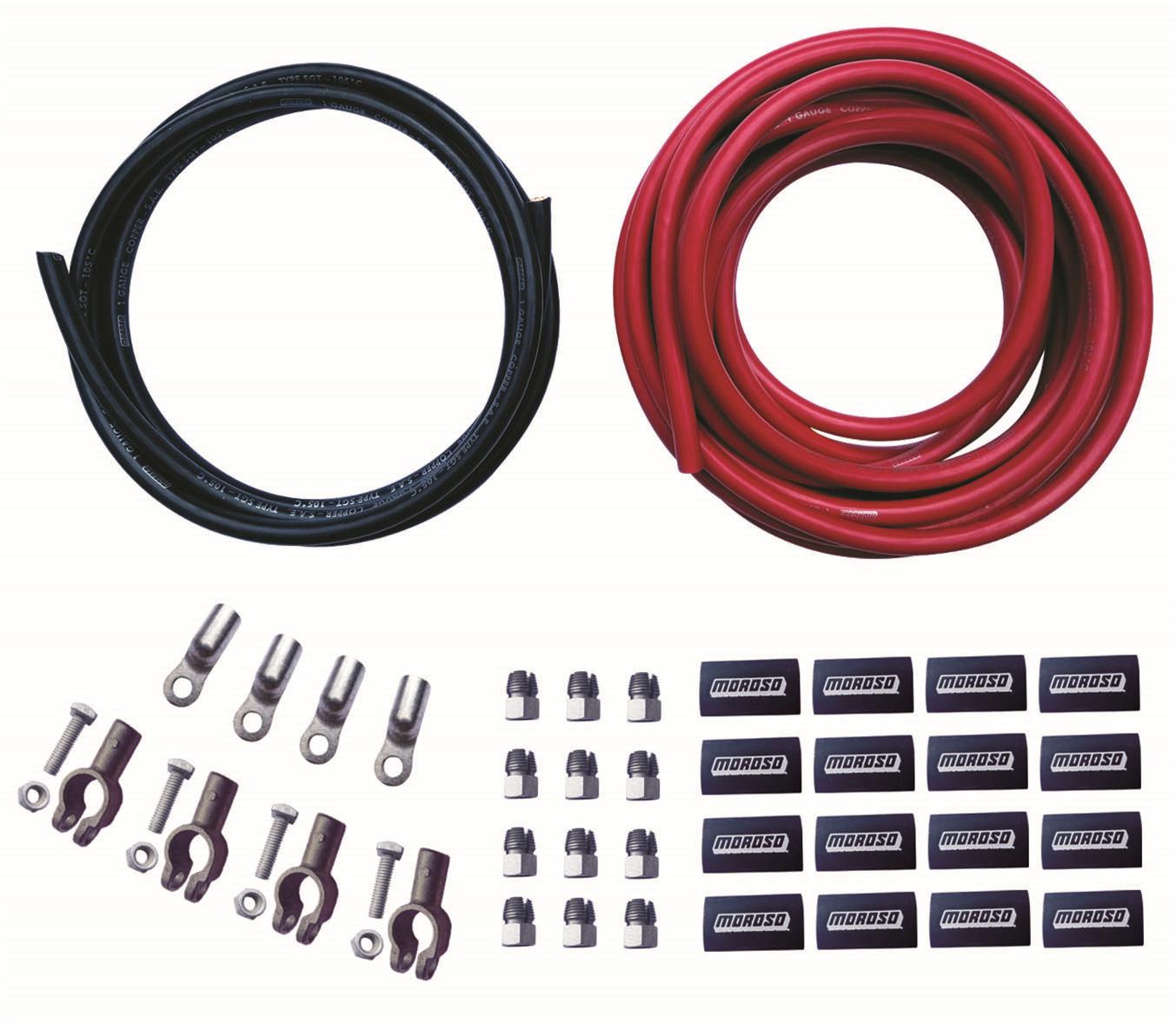 Moroso Remote/Dual Battery Cable Kit (w/Screw Terminals)