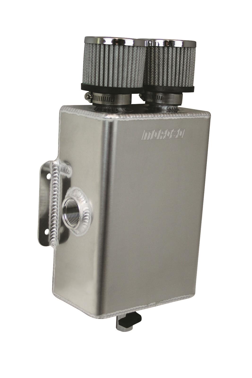 Moroso Breather Tank/Catch Can -16An Female Inlet - One on Each Side - Two Breathers - Aluminum thumbnail 2
