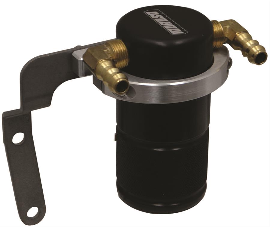 Moroso 14-19 Chevrolet Corvette (Non ZO6) Air/Oil Separator Catch Can - Small Body - Billet Alum -Bk thumbnail 3