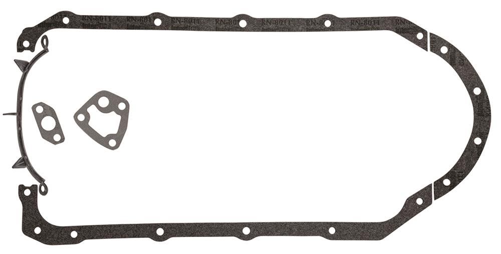 Moroso Pontiac 301-455 V8 Oil Pan Gasket Set - Nitrile/Butadiene