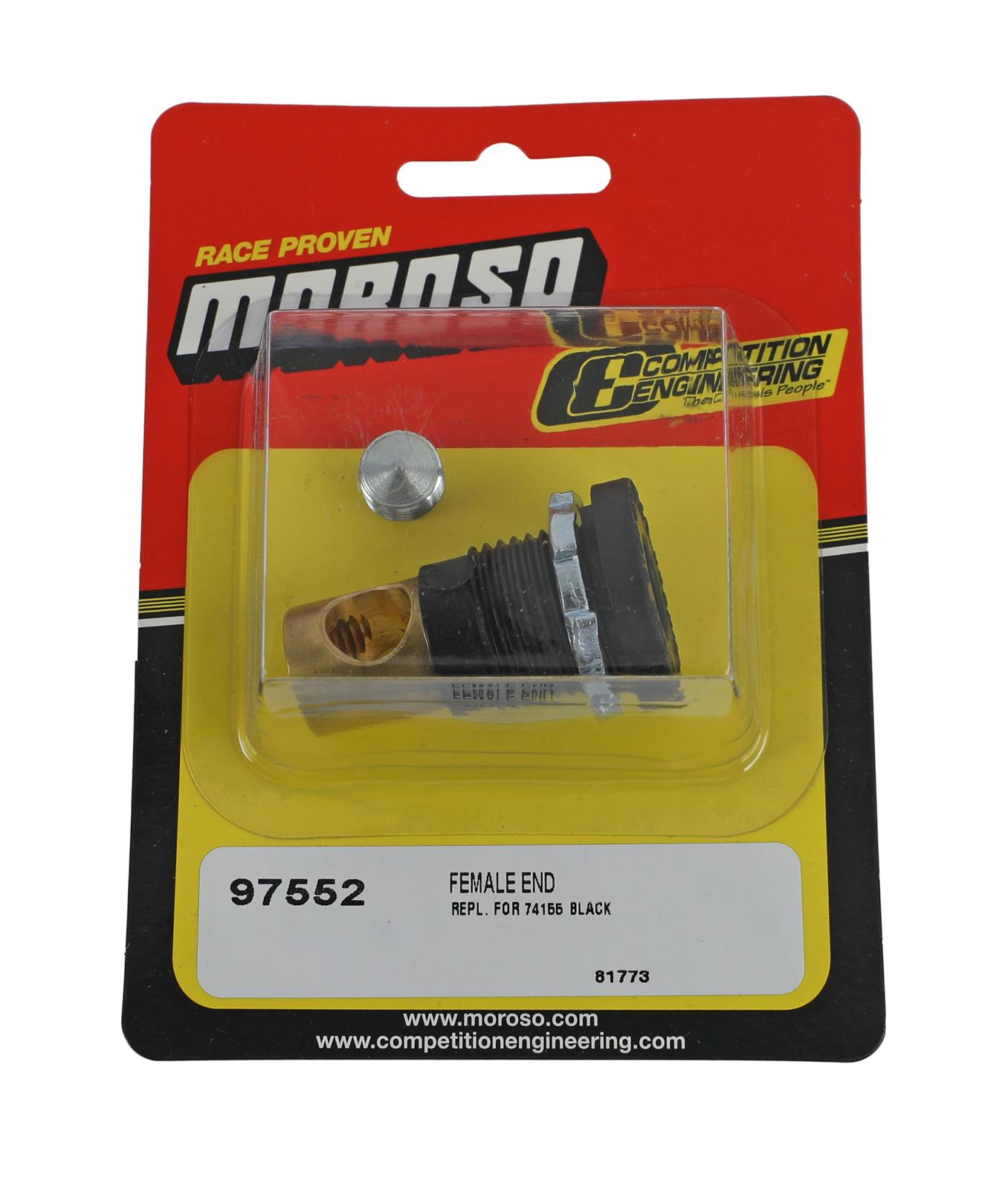 Moroso Female End (Replacement for Part No 74155) - Black