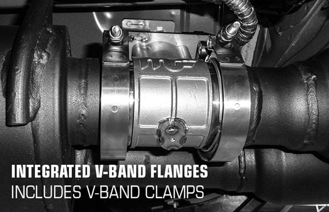 MagnaFlow 2018 Ford Mustang V8-5.0LGAS Exhaust Acc - 2.5in ID/OD - 304SS - Integrated V-Band Flanges thumbnail 3