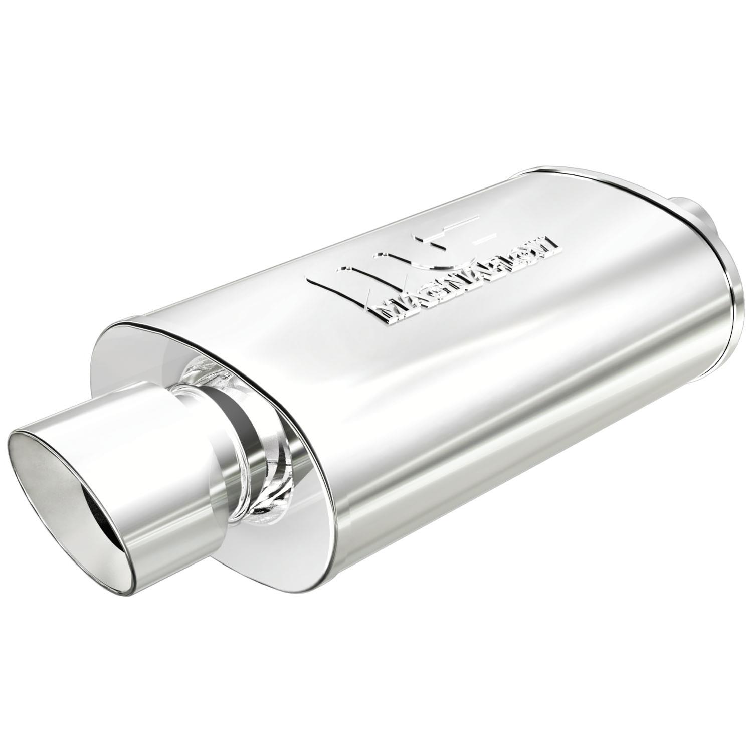 Magnaflow 14818 Street Series Polished Stainless Steel Oval Muffler with Tip