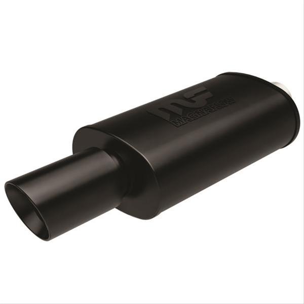 MagnaFlow Muffler with Tip Mag Blk 14x5x8 2.25/4 thumbnail 2