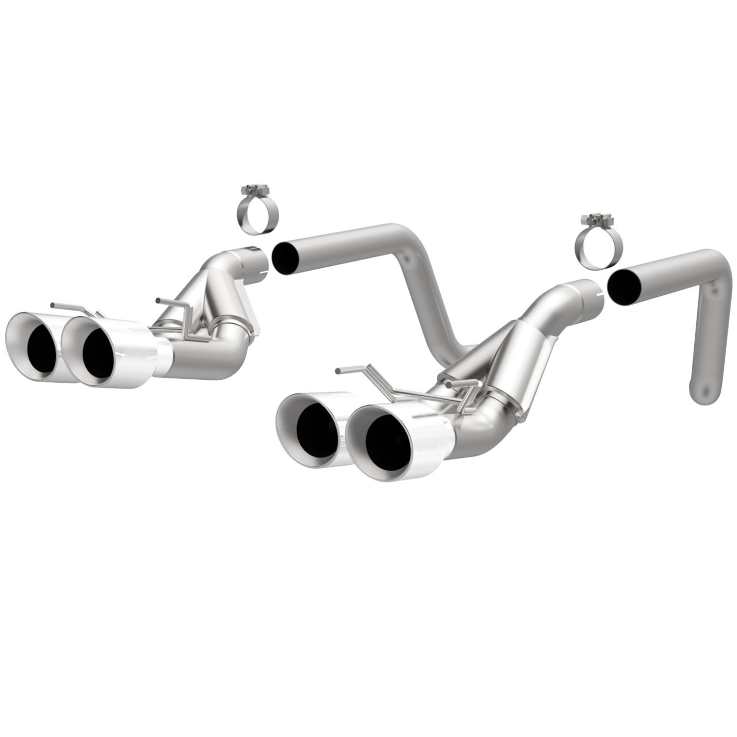 MagnaFlow 09-11 Chev Corvette V8 6.2L Comp Series Quad Center Rear Exit SS Cat-Back Perf Exhaust