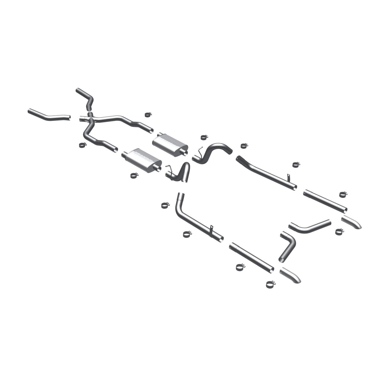 MagnaFlow Sys Cat-Back 55-57 Chevy Bel-Air