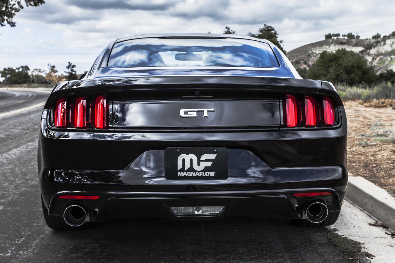 MagnaFlow Axle Back, SS, 3in, Competition, Dual Split Polished 4.5in Tip 2015 Ford Mustang GT V8 5.0 thumbnail 2