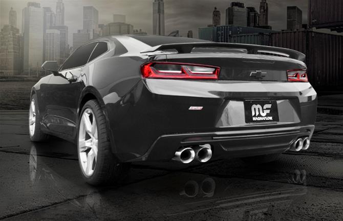 MagnaFlow 2016 Chevy Camaro 6.2L V8 Competition Axle Back w/ Dual Polished Tips thumbnail 3