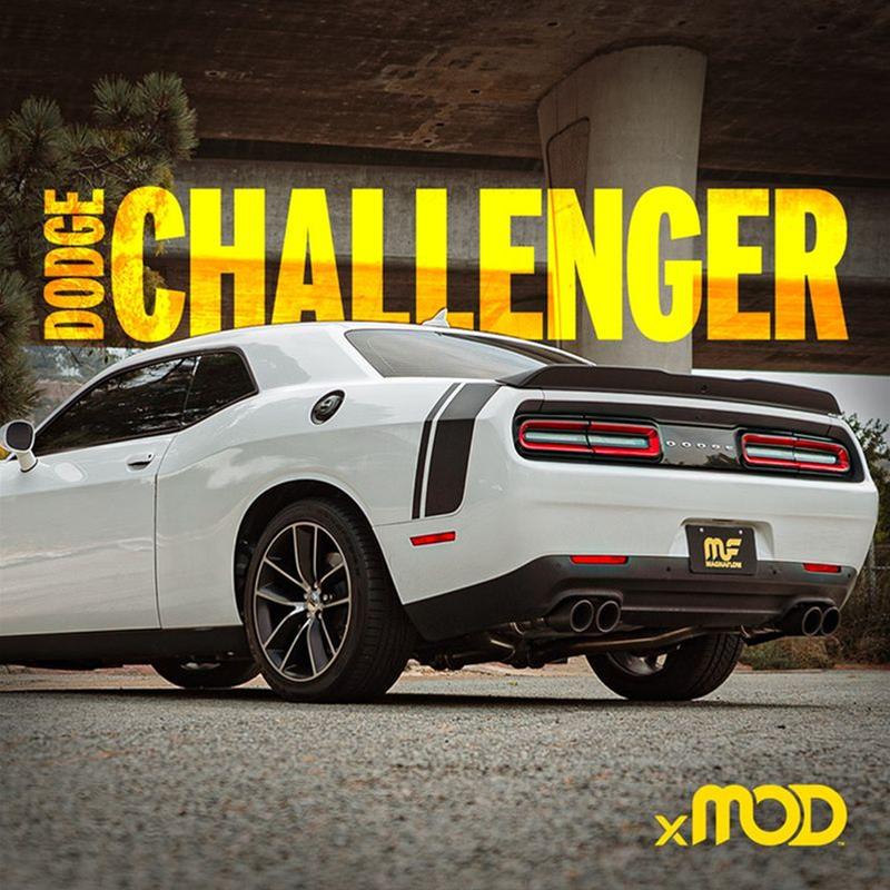 MagnaFlow xMOD Series Performance Exhaust Systems for 2017-2023 CHALLENGER - 19536 Systems, Series, 3 in. Diameter, Cat-Back, 4 in. Carbon Fiber Tips, Dodge, Kit thumbnail 3