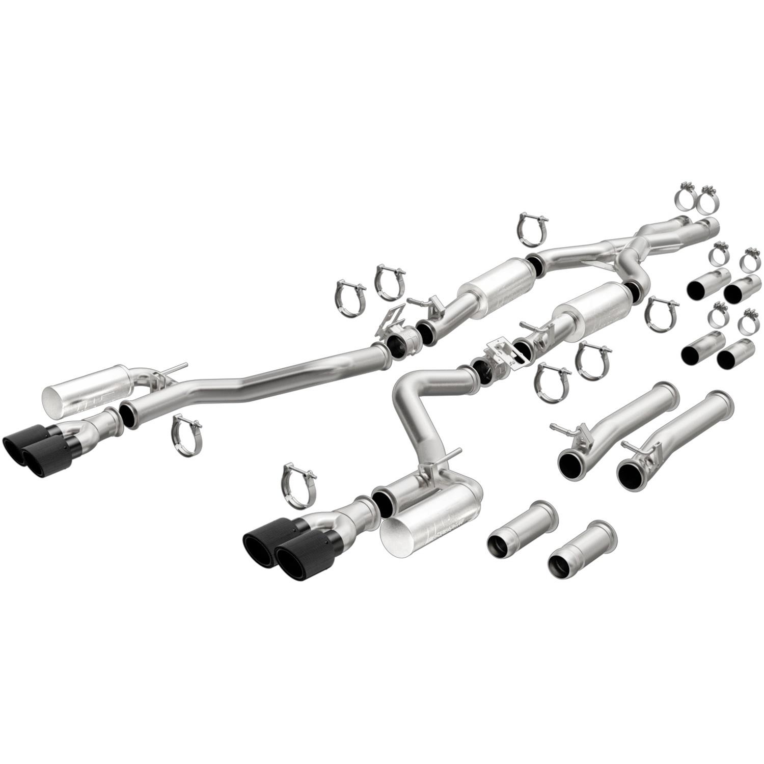 MagnaFlow xMOD Series Performance Exhaust Systems for 2017-2023 CHALLENGER - 19536 Systems, Series, 3 in. Diameter, Cat-Back, 4 in. Carbon Fiber Tips, Dodge, Kit thumbnail 2