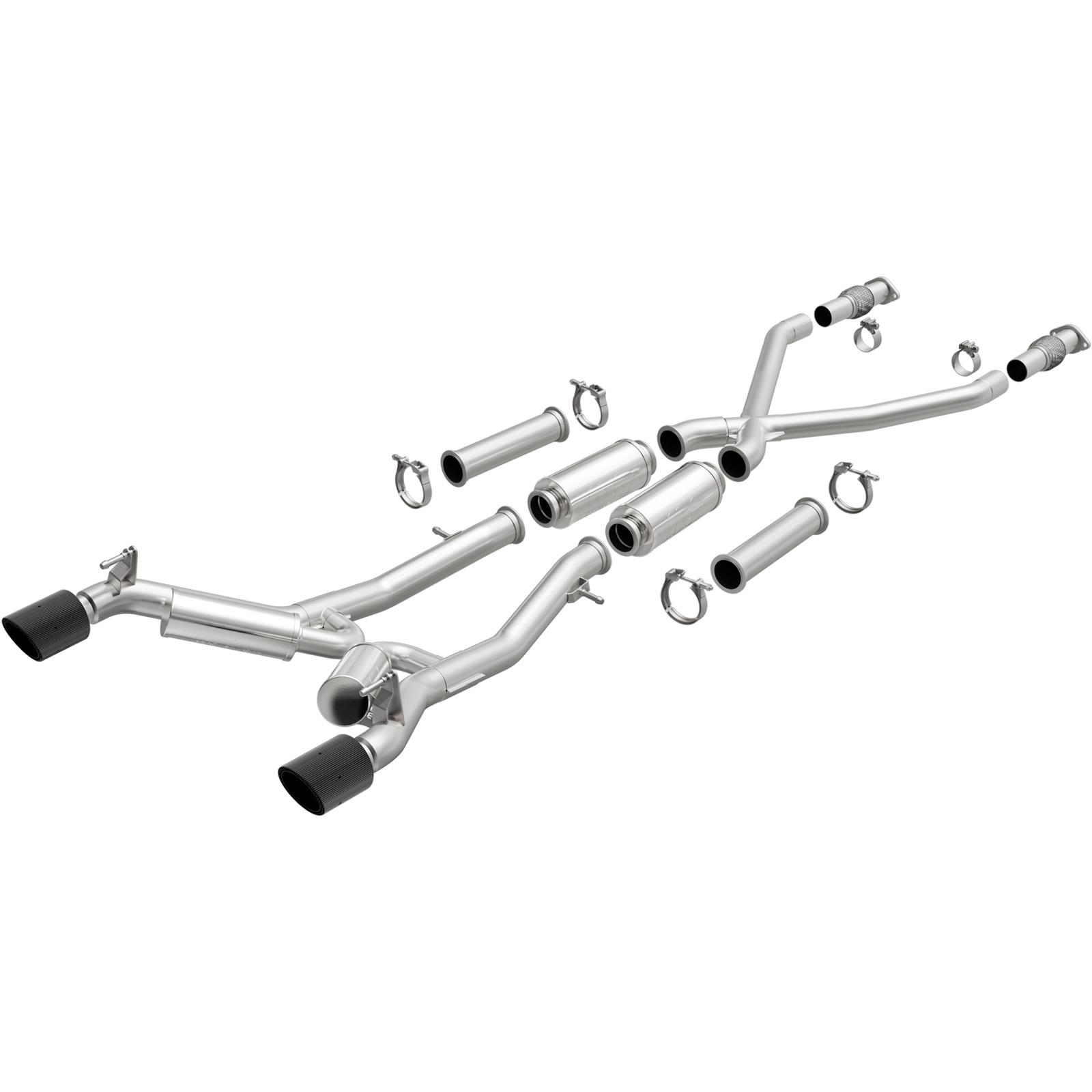 MagnaFlow xMOD Series Performance Exhaust Systems for 2023-2025 Z - 19593 System, Series, Cat-Back, 3 in. Diameter, Stainless Steel, Split Rear Exit, Carbon Fiber Tips, Nissan, Kit