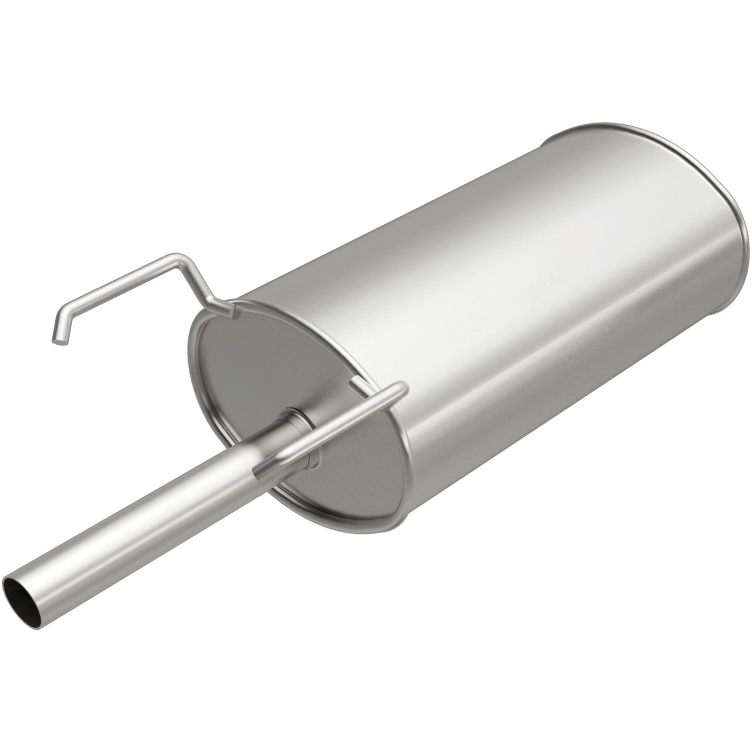 MagnaFlow Universal Steel 2 Inch Muffler 201-0018 Muffler, Universal, 2.00 in. Offset Inlet, 1.75 in. Center Outlet, Oval, Steel, Aluminized, Each