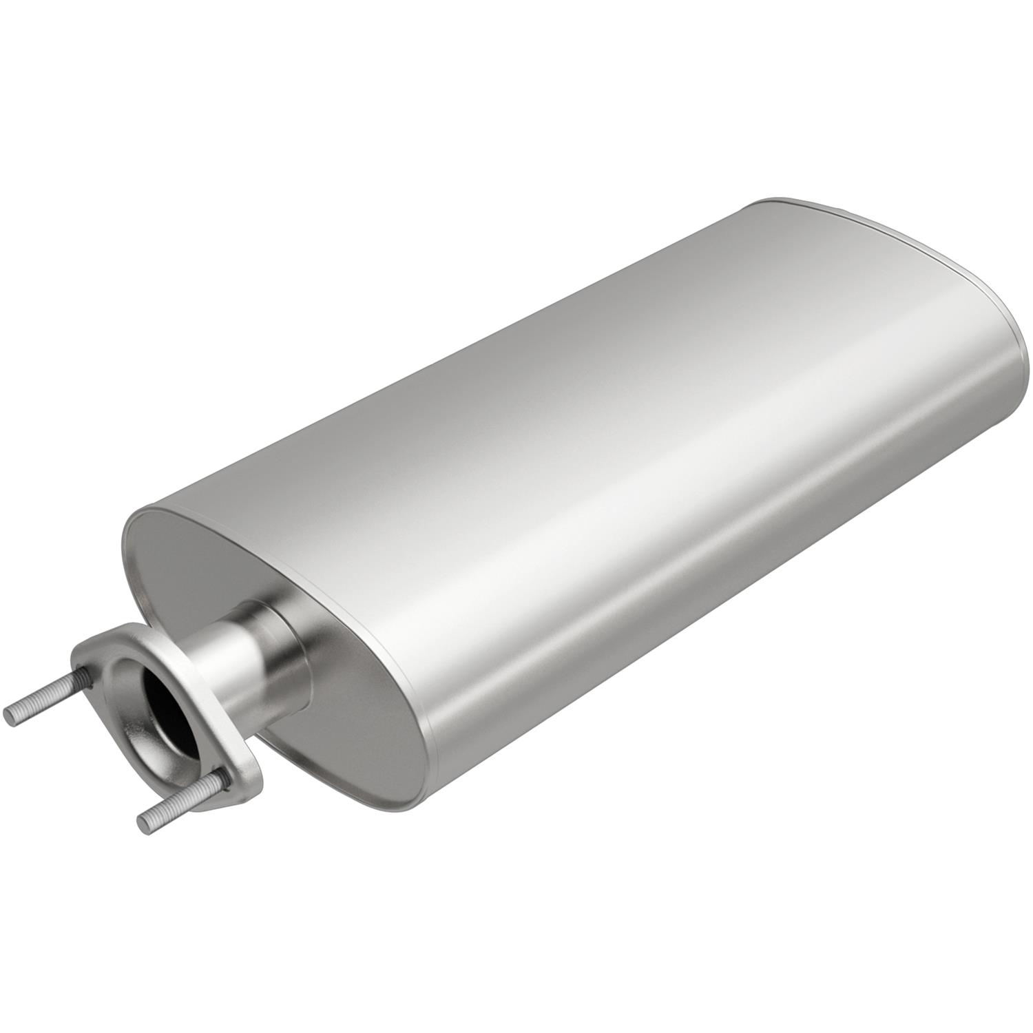 MagnaFlow Universal Steel 2.25 Inch Muffler 201-1456 Muffler, Universal, in. Center Inlet, in. Offset Outlet, Oval, Steel, Aluminized, Each