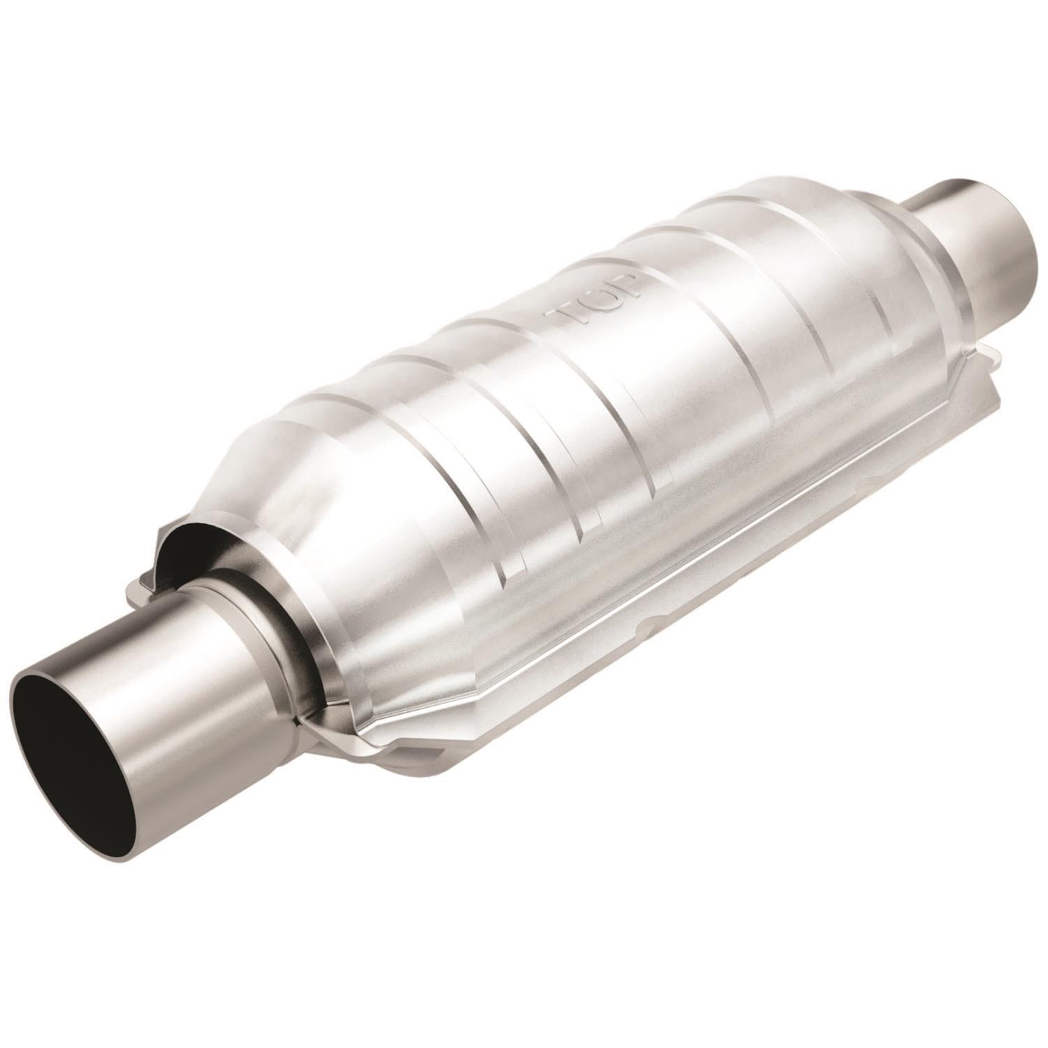 MagnaFlow Universal Catalytic Converters 440005 Converter, Stainless Steel, 2.25 in. Inlet, 2.25 in. Outlet, 15.0 in. Length, Universal, Each