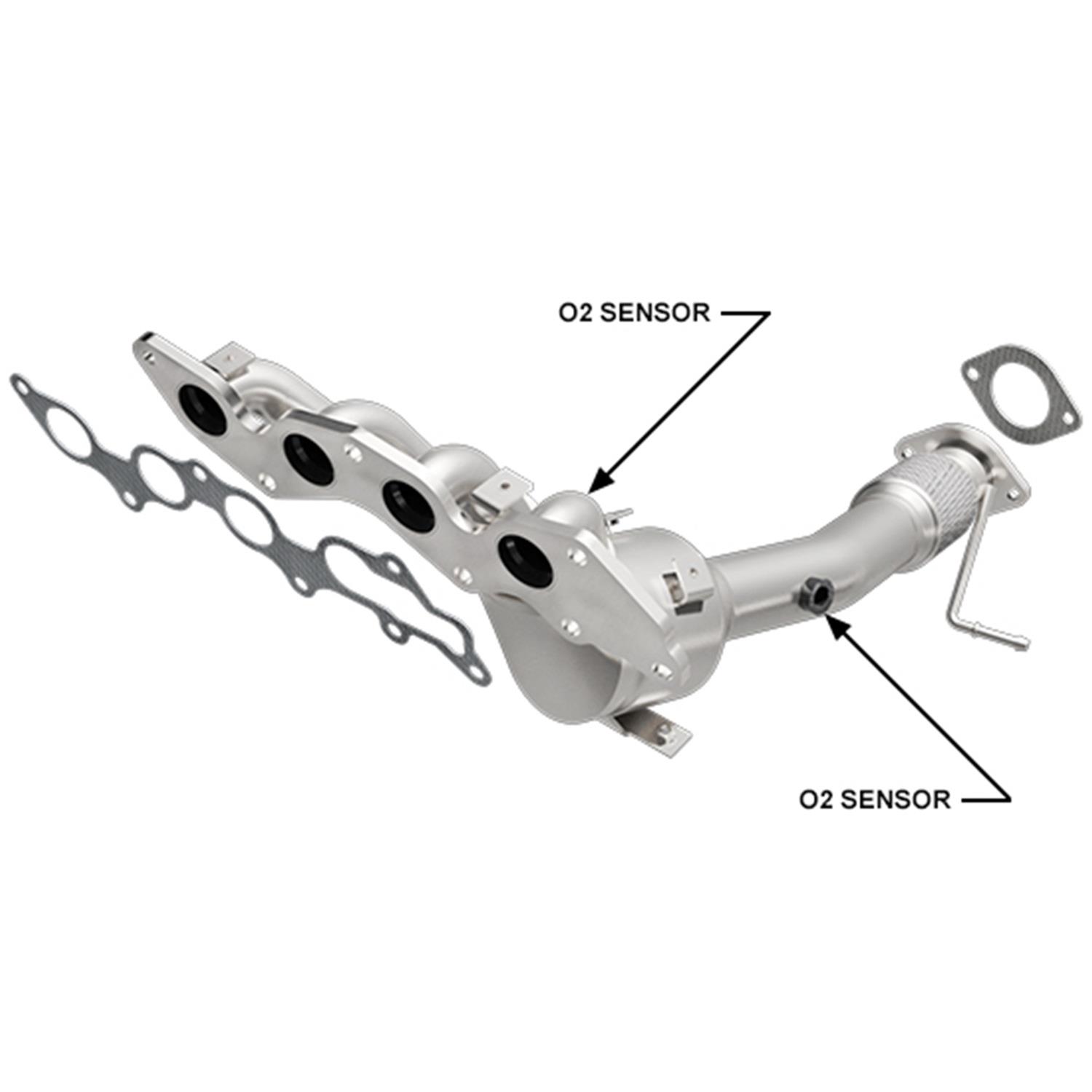 MagnaFlow Direct Fit Catalytic Converter 10-13 Mazda 3 2.0L Manifold