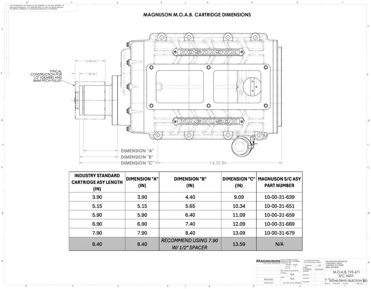 Magnuson Superchargers 10-00-31-639-BL Magnuson M.O.A.B Mother of