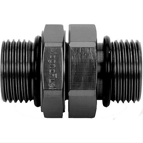 MagnaFuel Couplers MP-3011-BLK Fitting, Coupler, Union, Straight Cut to Straight Cut, Straight, Aluminum, Black Anodized, -10 AN, -10 AN, Each thumbnail 2