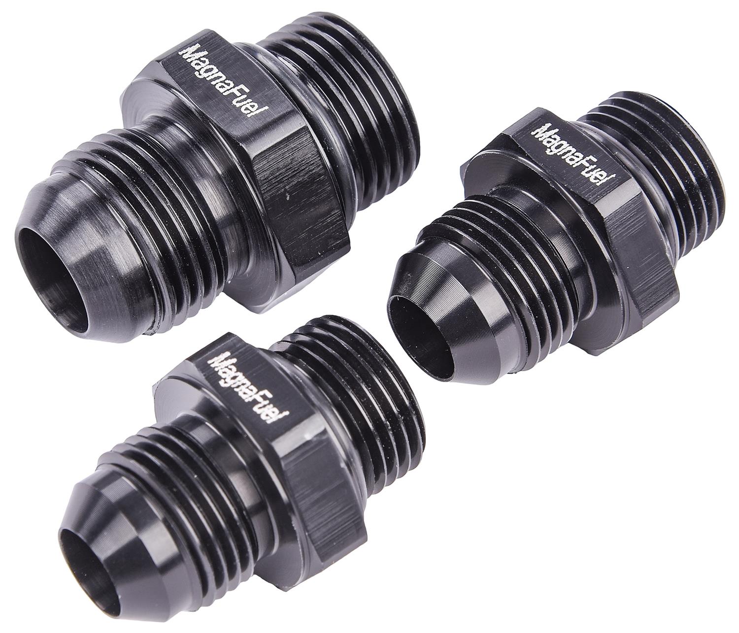MagnaFuel MP-3030-Blk -10 AN O-Ring To 3/8 NPT Coupler Nut – Black Anodized, USA Made