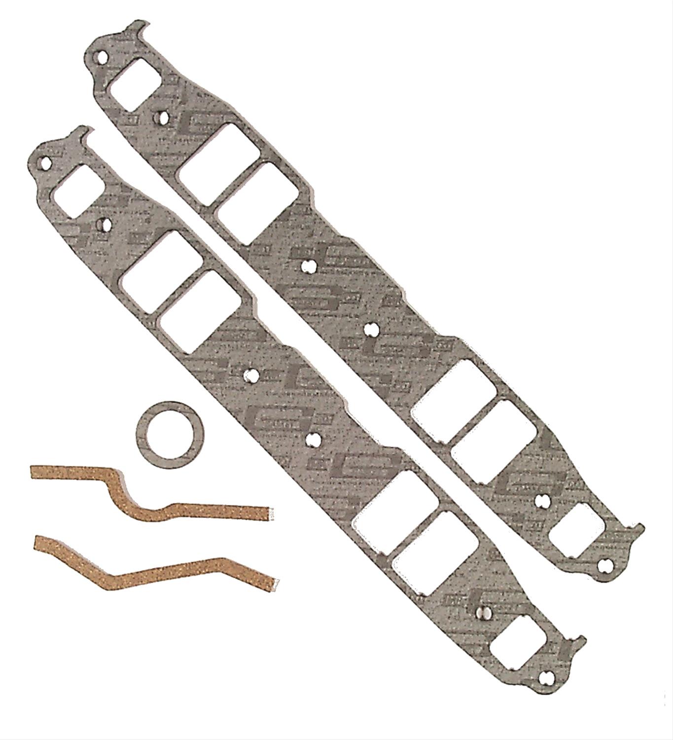 Mr. Gasket Standard Intake Sets 106 Gaskets, Manifold, Intake, Composite, 2.10 in. x 1.31 in. Port, .125 in. Thick, Chevy, Small Block, Set thumbnail 2