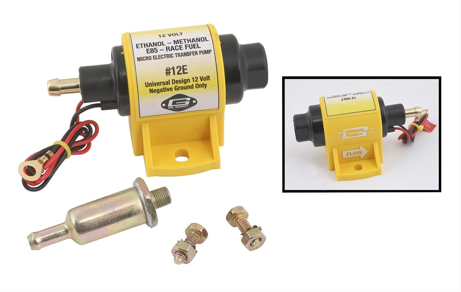 MR.E Mr. Gasket 12E Mr. Gasket Micro Electronic Fuel Pumps