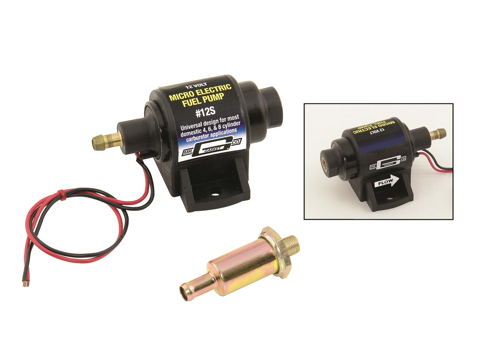 Mr. Gasket 12S Mr. Gasket Micro Electronic Fuel Pumps | Summit Racing