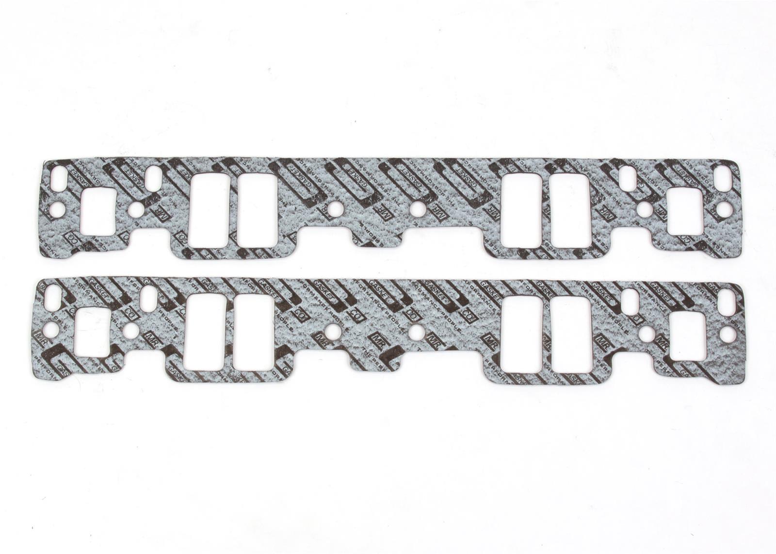 Mr. Gasket Intake Sets 136G Gasket, Manifold, Intake, Rectangle, 2.30 in. Height,1.31 in.Width, 0.125 in.Thick, Chevy, Small Block, Vortec
