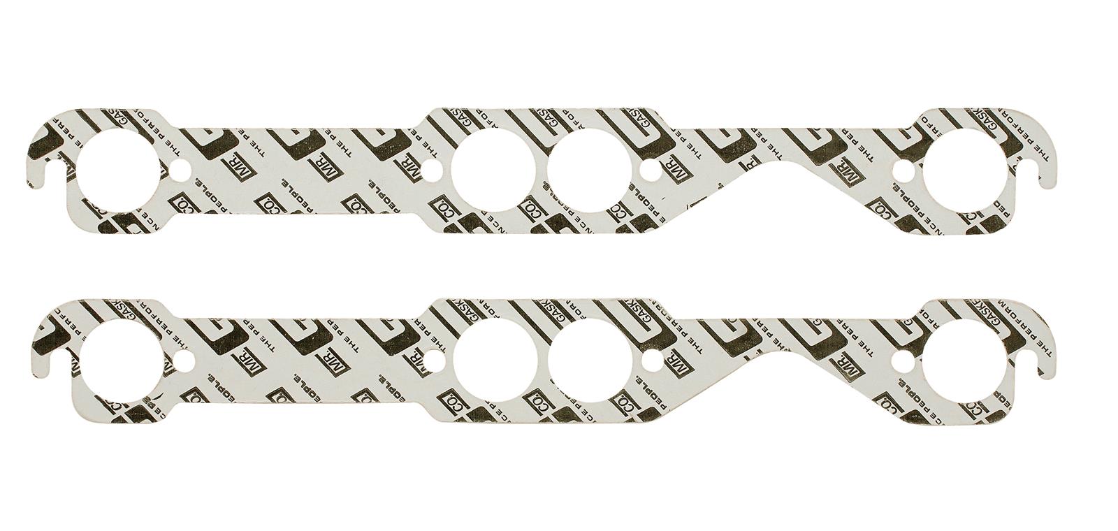 Mr. Gasket Exhaust Gaskets 150B Gaskets, Header, High-Temperature White, Chevy, Small Block, Pair