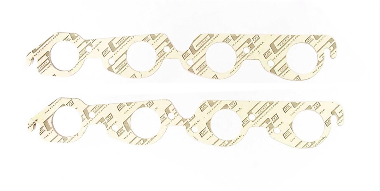 Mr. Gasket Exhaust Gaskets 152 Gaskets, Header, High-Temperature White, Round Port, Chevy, Big Block, Pair