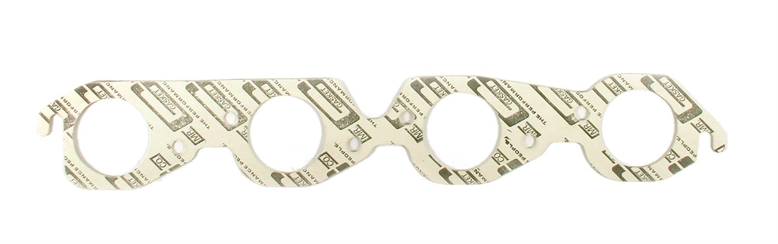 Mr. Gasket Header/Manifold Exhaust Gaskets 152A Gaskets, Header, High-Temperature White, Round Port, Chevy, Big Block, Pair
