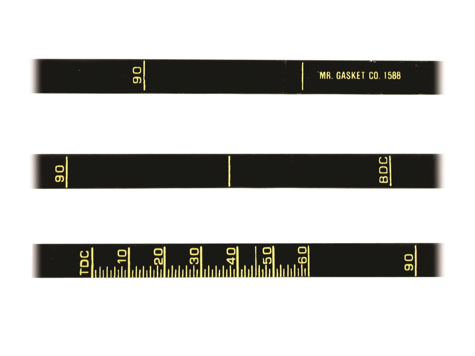 Mr. Gasket Timing Tape 1588 Tape, 6 3/4 in. Diameter Balancer, Chevy, Small Block, Each