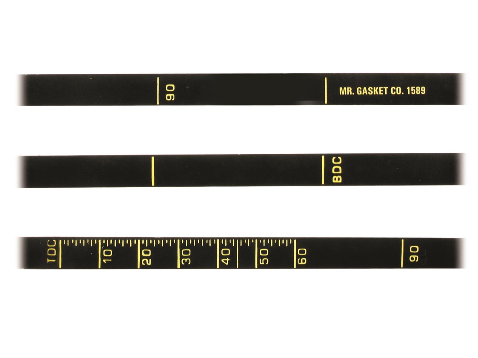 Mr. Gasket Timing Tape 1589 Tape, 7 in. Diameter Balancer, Chevy, Big/Small Block, Each