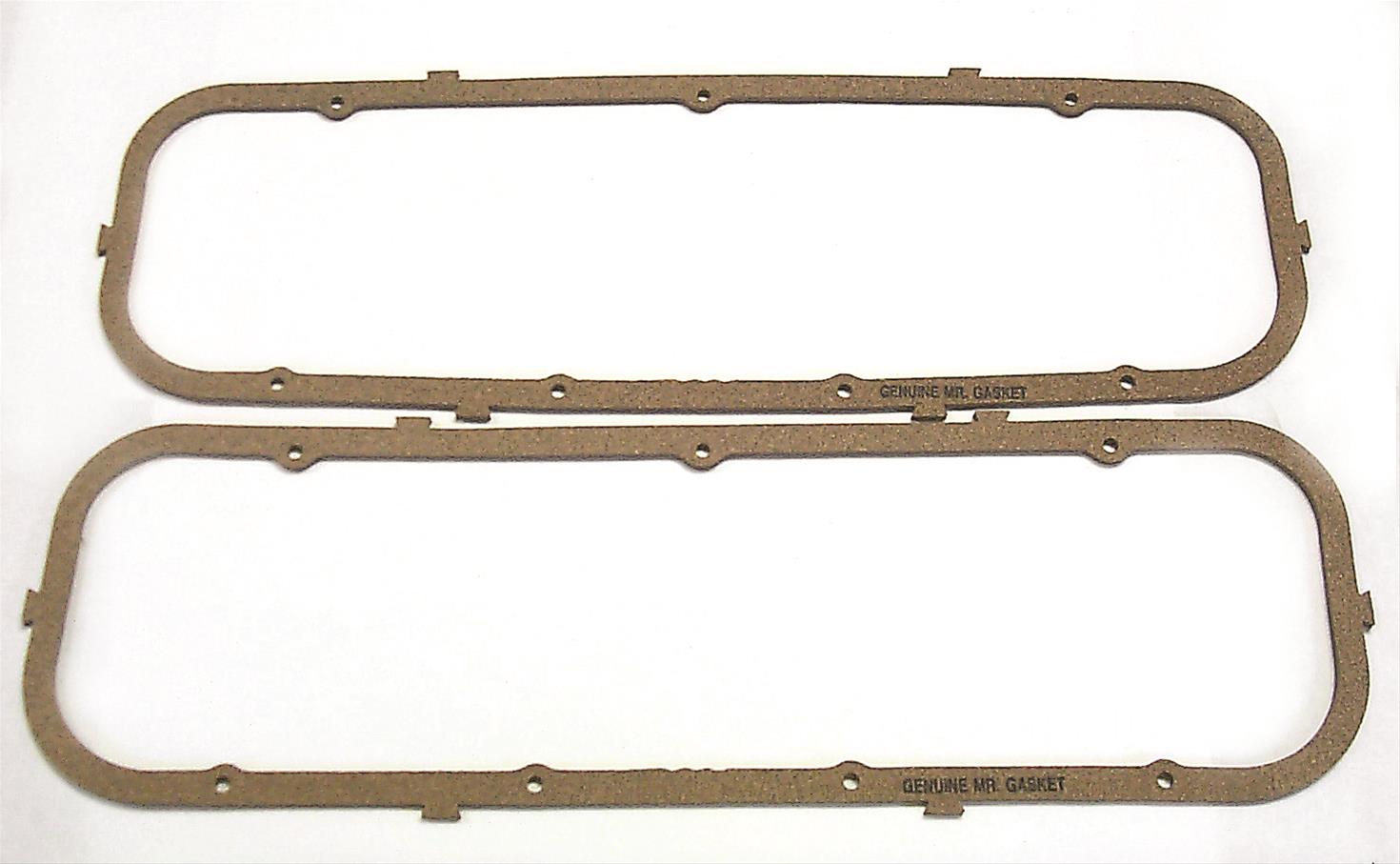 Mr. Gasket Valve Cover Gaskets 182 Gaskets, Cork/Rubber, Chevy, Big Block, Pair
