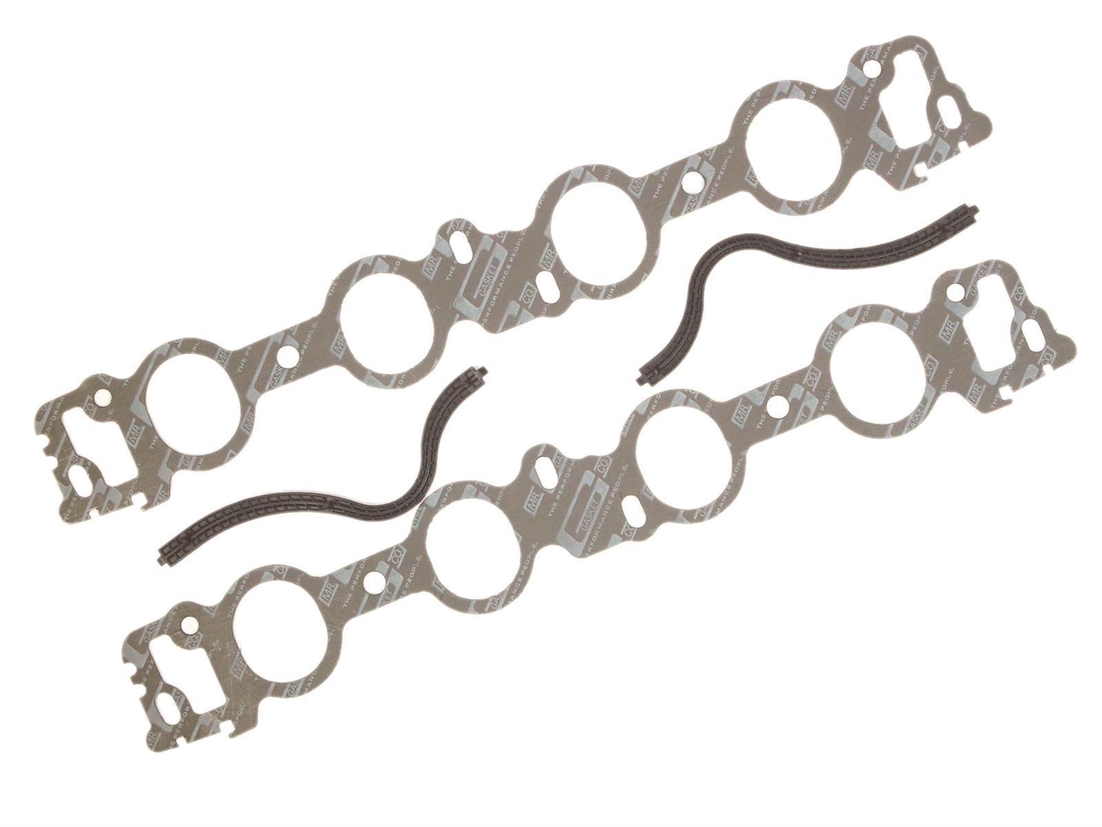 Mr. Gasket Intake Sets 208G Gasket, Manifold, Intake, 3.000 in. Height, 2.000 in. Width, 0.060 in. Thick, Ford, Big Block 385 Series, Set