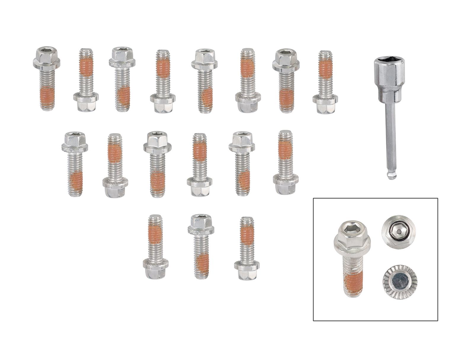 Mr Gasket 2230G Headlock Locking Header Bolt, Set of 12