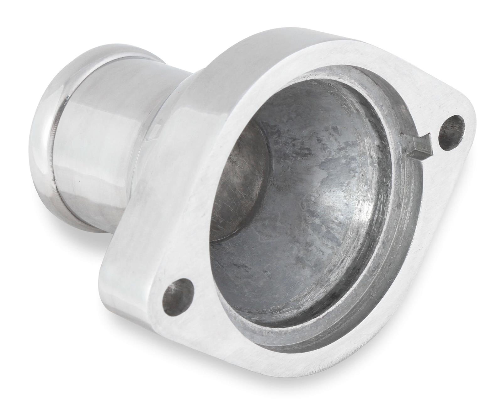Mr. Gasket Water Necks 2671NA Neck, Aluminum, Polished, Straight Up, 1.50 in. Hose, GM, LS Engine, Each thumbnail 2