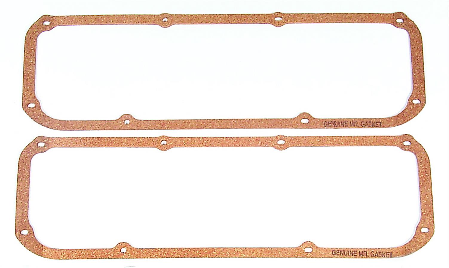 Mr. Gasket Valve Cover Gaskets 274 Gaskets, Cork/Rubber, Ford, Lincoln, Mercury, Small Block 302/351CM/400M, Pair