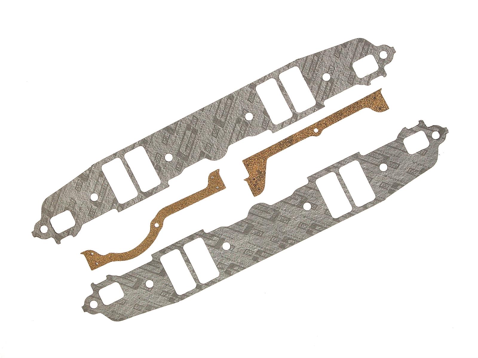 Mr. Gasket Standard Intake Sets 307G Gaskets, Manifold, Intake, Composite, 2.27 in. x 1.17 in. Port, .0625 in. Thick, Chrysler, 318/340/360, Set