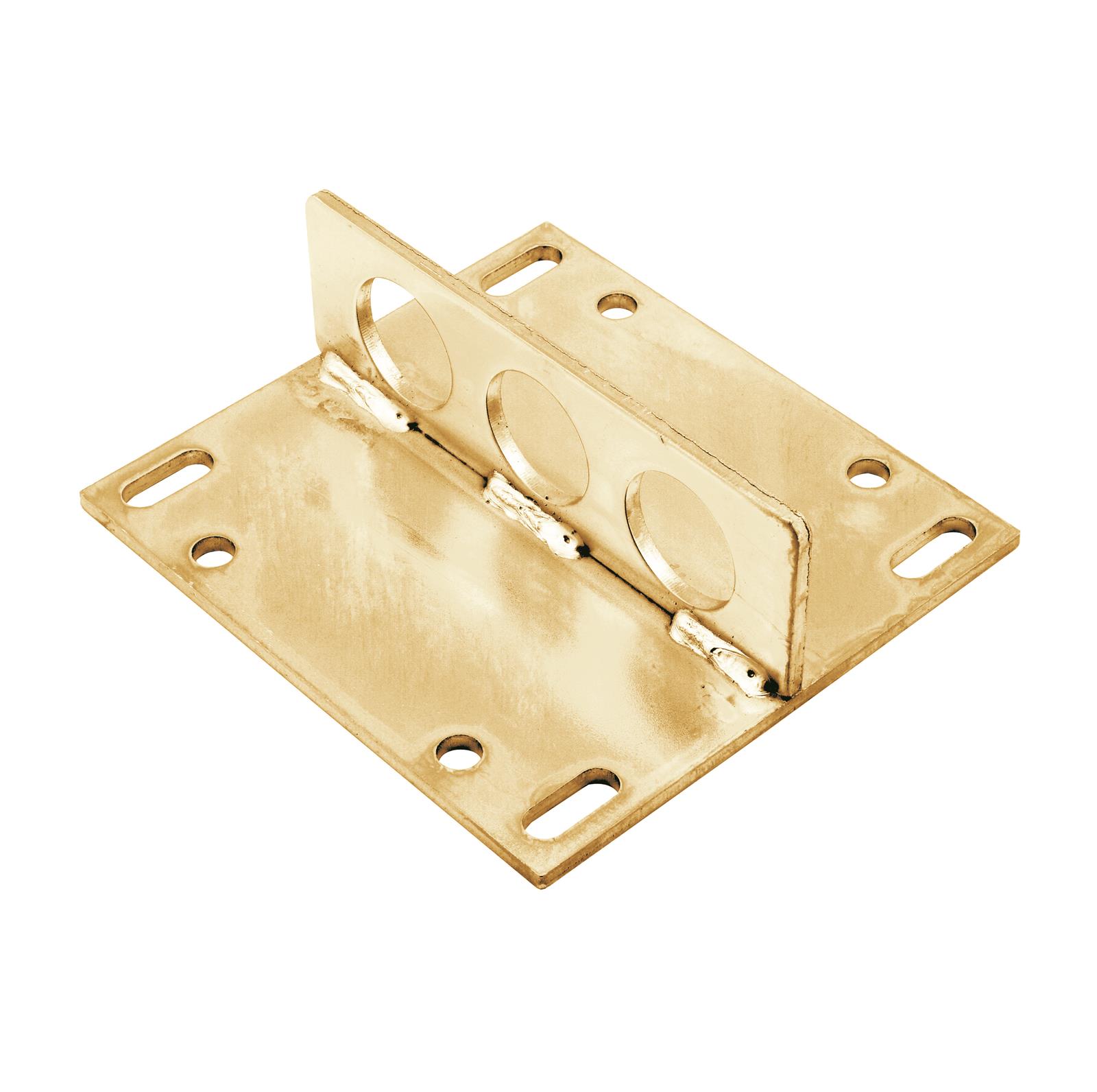 Mr. Gasket Engine Lift Plates 33027G Plate, Carburetor Pad Mount, Steel, Gold Iridited, Each