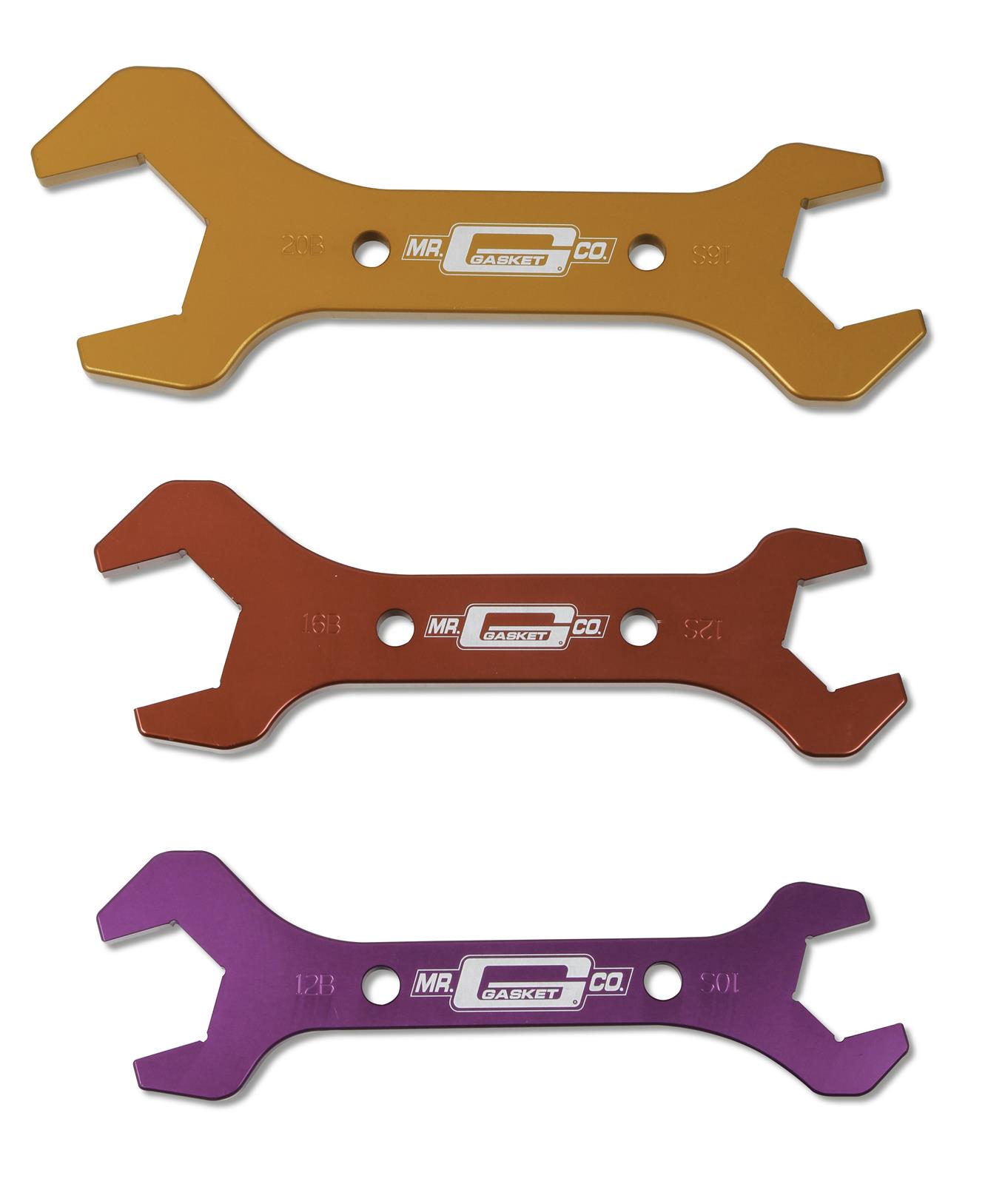 Mr. Gasket 7-Piece AN Wrench Sets 33200G Kit, 7-Piece, Aluminum, Anodized, -4 through -20 AN, Kit thumbnail 5