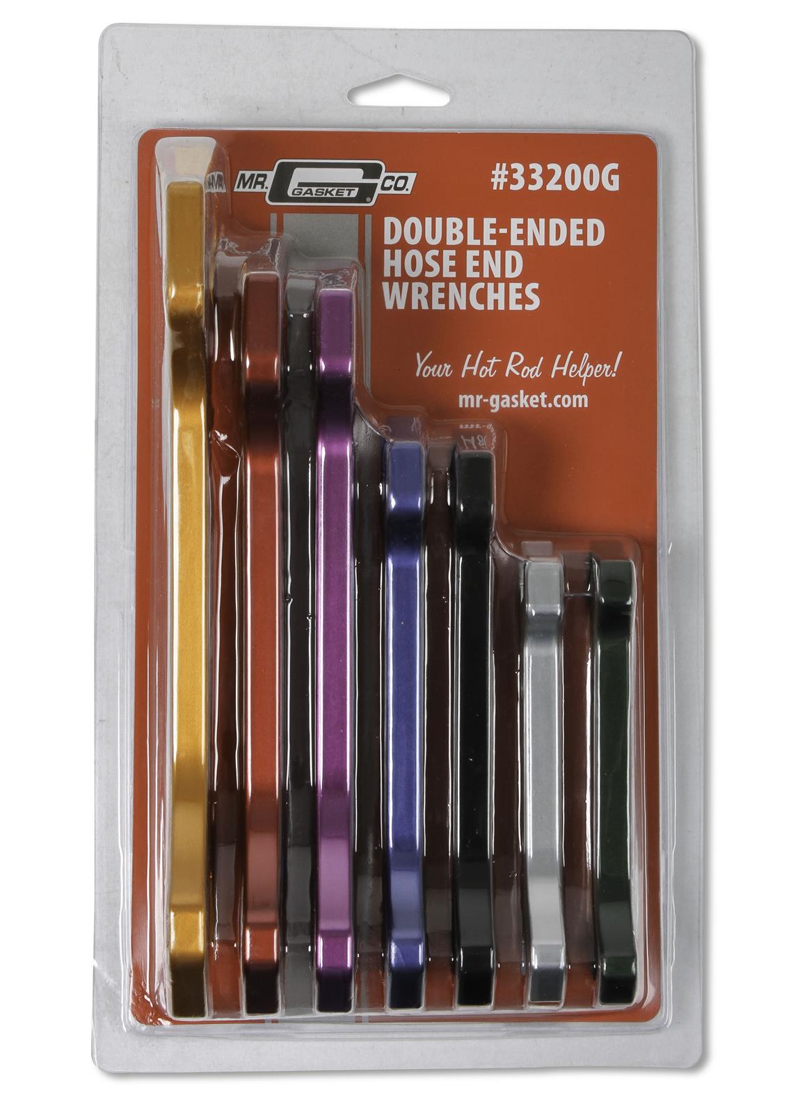 Mr. Gasket 7-Piece AN Wrench Sets 33200G Kit, 7-Piece, Aluminum, Anodized, -4 through -20 AN, Kit thumbnail 6