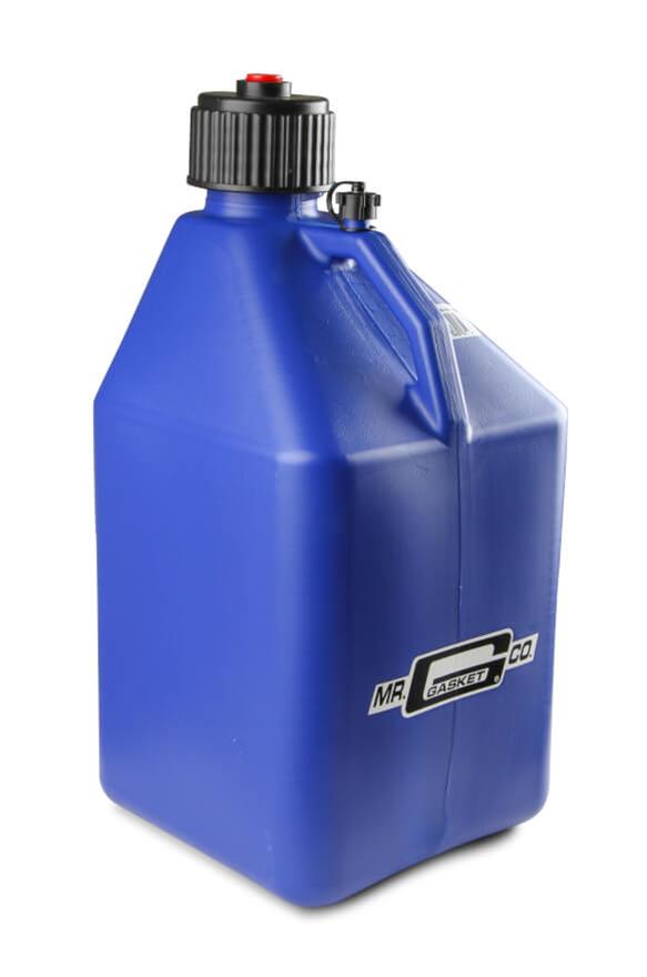 5 Gallons Mr. Gasket Utility Jug 36952G Jug, Gallon, Square, Plastic, Blue, Each thumbnail 4