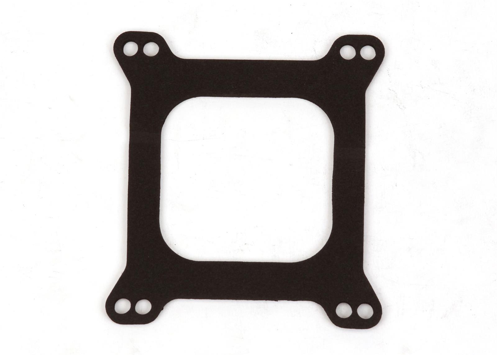 Mr. Gasket Carburetor Base Vibration Isolator Gaskets 4277G Gasket, Base, Holley, Demon, 4-Barrel, Open Center, Square Flange, Each