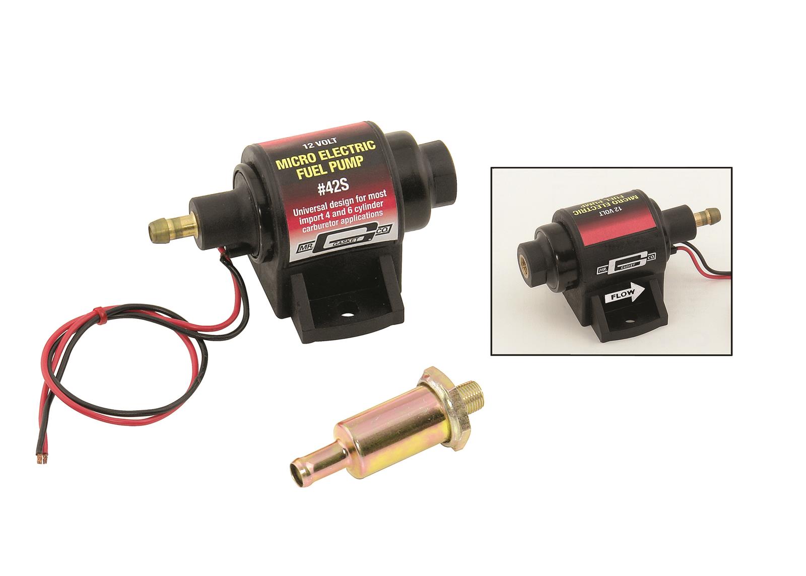 Mr. Gasket 42S Mr. Gasket Micro Electronic Fuel Pumps | Summit Racing