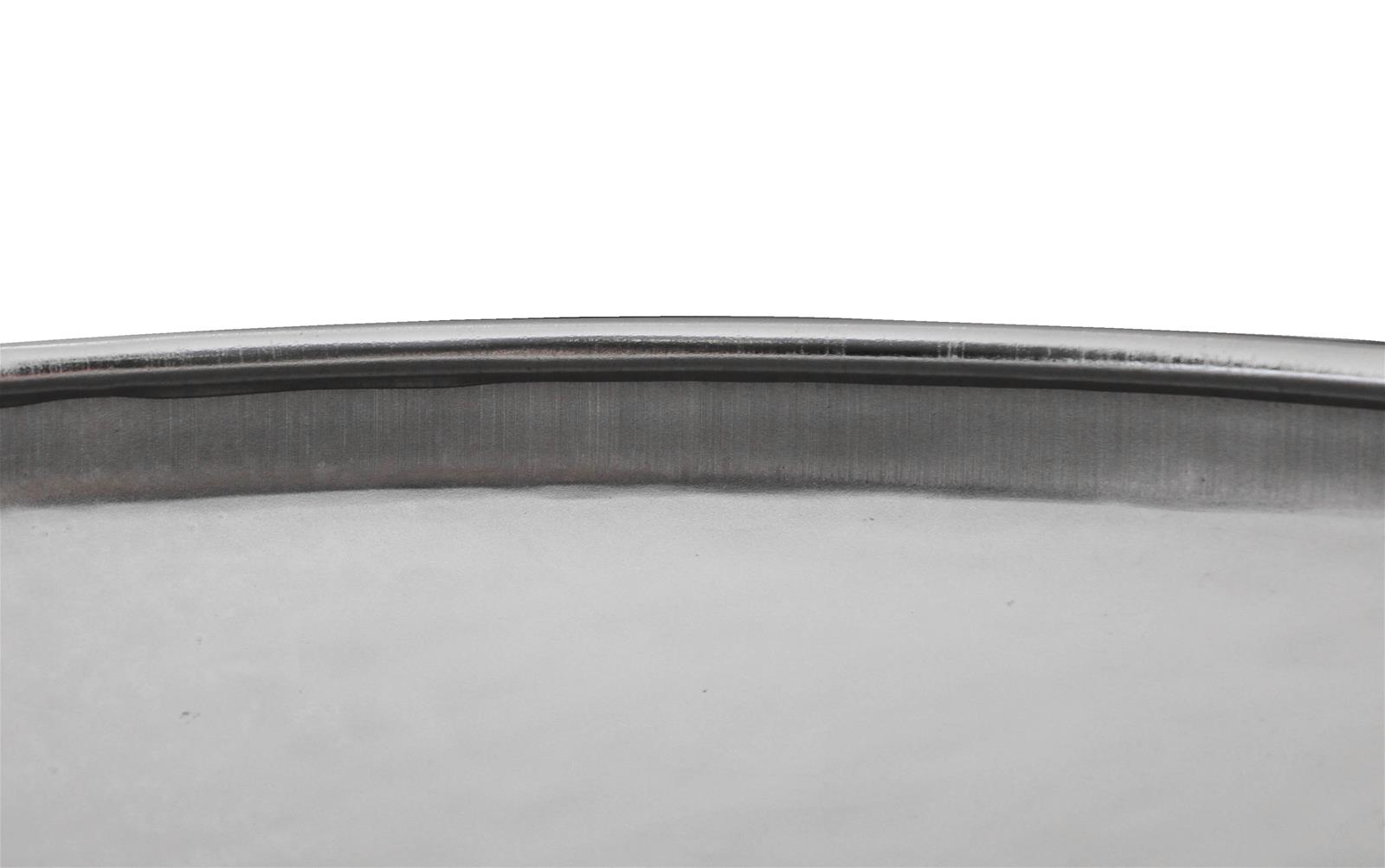Mr. Gasket Chrome Plated Hubcaps 4580 Center Caps, Steel, Chrome, Snap-In, Smoothy Style, 10.125 in. Diameter, Baby Moon Design, Set of 4 thumbnail 4