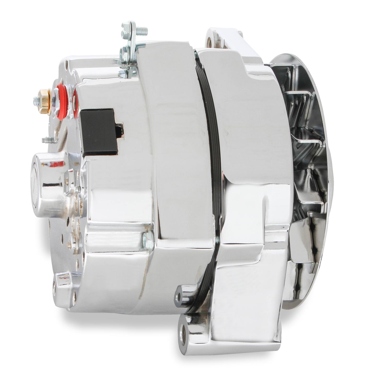 Mr. Gasket Alternators 51203CG Alternators, Remanufactured, GM 10SI/10DN/12SI Case, 12 V, 140 amps, Chrome, V-belt Pulley, Buick, Cadillac, Chevy, GMC, Jeep, Olds, Pontiac, Each thumbnail 6