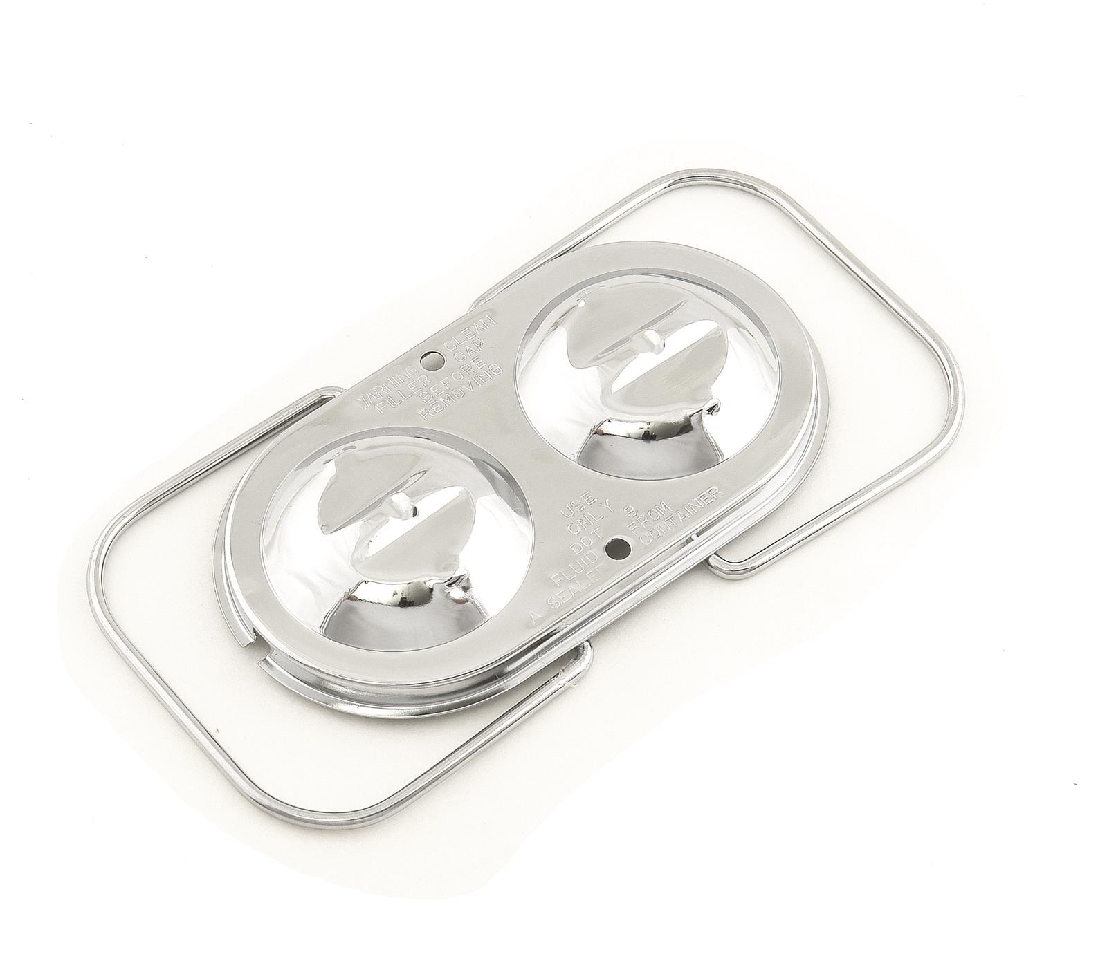 Mr. Gasket Chrome Corvette Master Cylinder Cap 5273 Mr. Gasket Chrome Corvette Master Cylinder Cap 5273